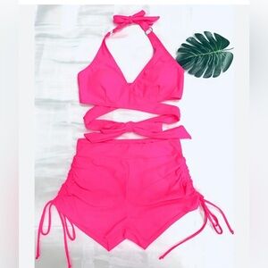Bright Pink bikini Swimsuit NWOT